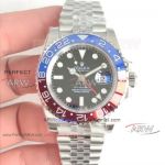 EW Factory Swiss 2836 Rolex GMT Master 2 Watch - 126710 Pepsi Bezel Stainless Steel Jubilee Bracelet Black Face